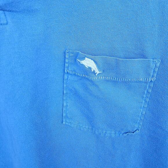 Tommy Bahama Men’s Polo Shirt Size XL Blue Pima Cotton Embroidered Made in Peru - Picture 3 of 4